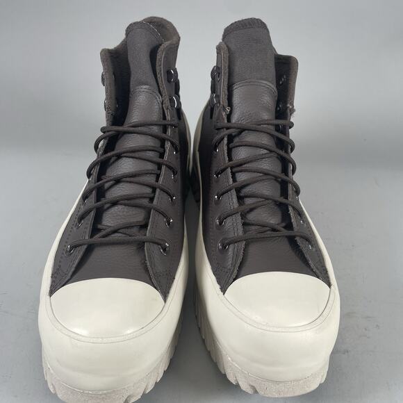 Women's 11 Men’s 9 Converse Lugged 2.0 Chunky High Top Sneaker Casual Shoe Brown - Picture 2 of 9